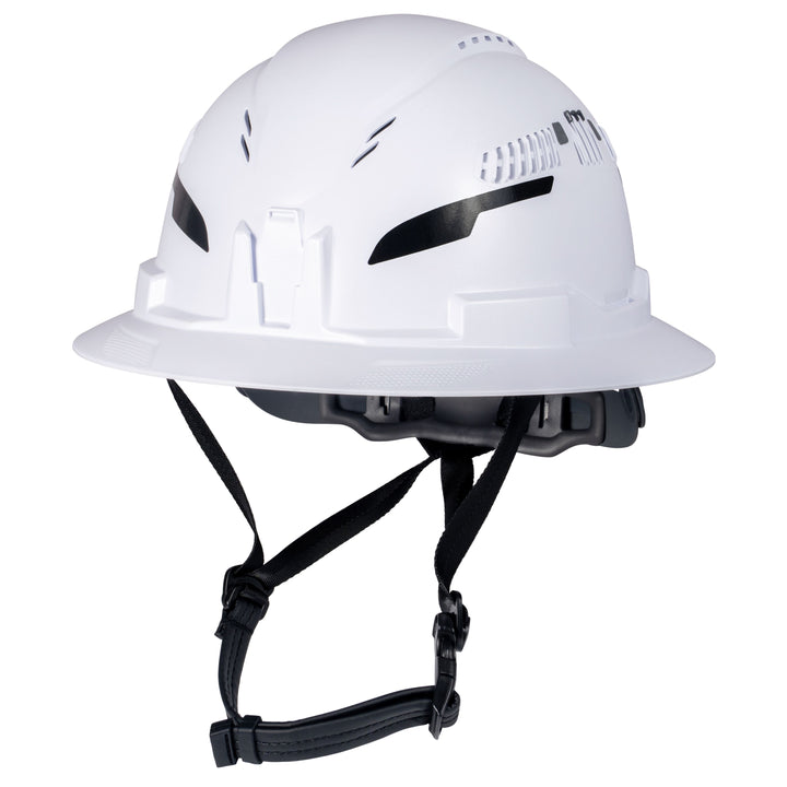 Klein Tools 60401T2CND Class C Type-2 Hard Hat, Vented Full Brim, Strap, White, CAN ONLY