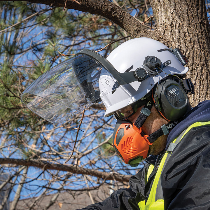 Klein Tools 60472 Face Shield, Safety Helmet and Cap-Style Hard Hat, Clear
