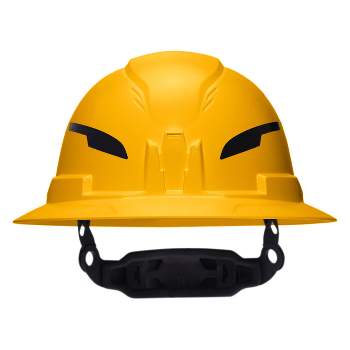 Klein Tools 60489T2 Class E Type-2 Hard Hat, Non-Vented Full Brim Style with Strap, Yellow