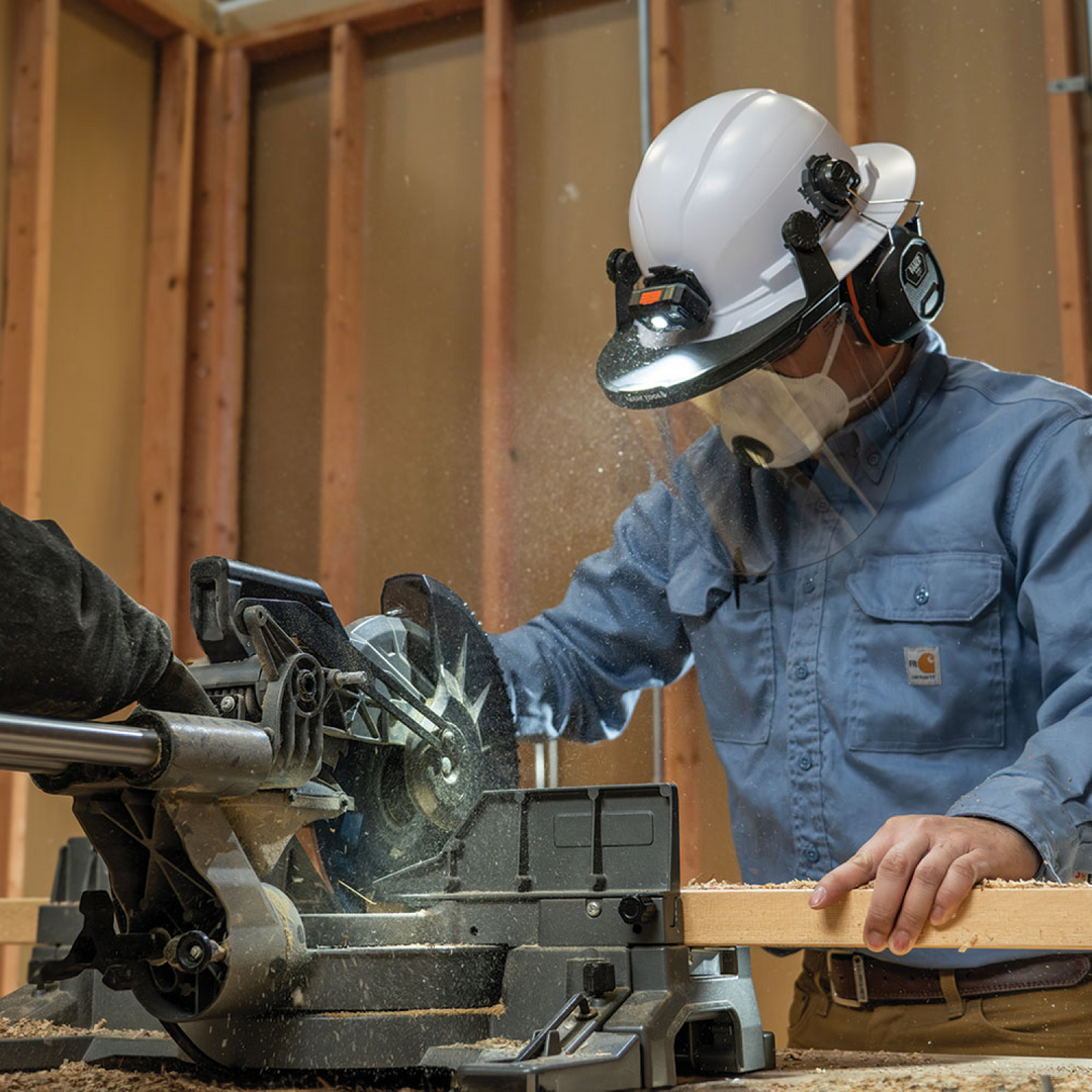 Klein Tools 60528 Face Shield, Full Brim Hard Hat, Clear