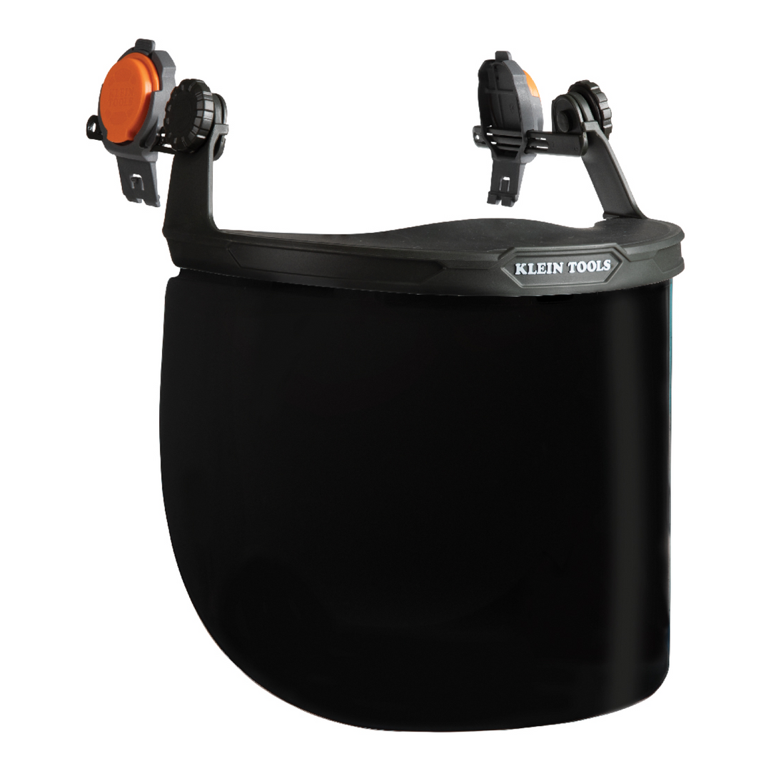 Klein Tools 60529 Face Shield, Full Brim Hard Hat, Gray Tint