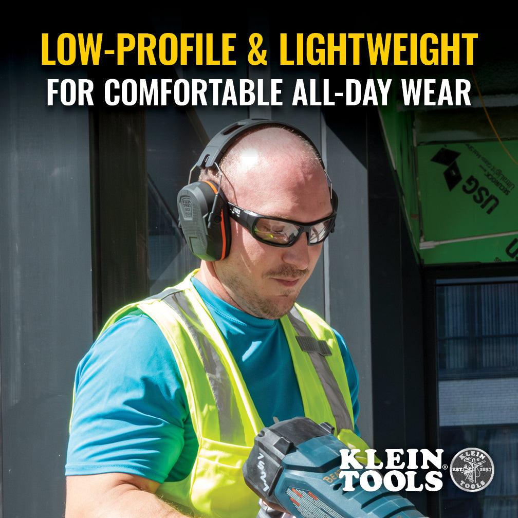 Klein Tools 60570 Slim Over-The-Head Ear Muffs