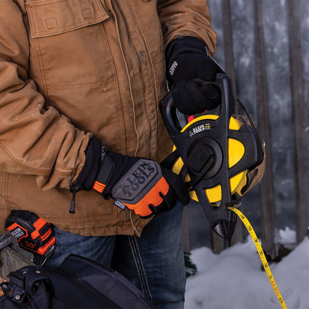 Klein Tools 60795 Rechargeable Heated Work Glove Liners with Knit Dipped Gloves, Large