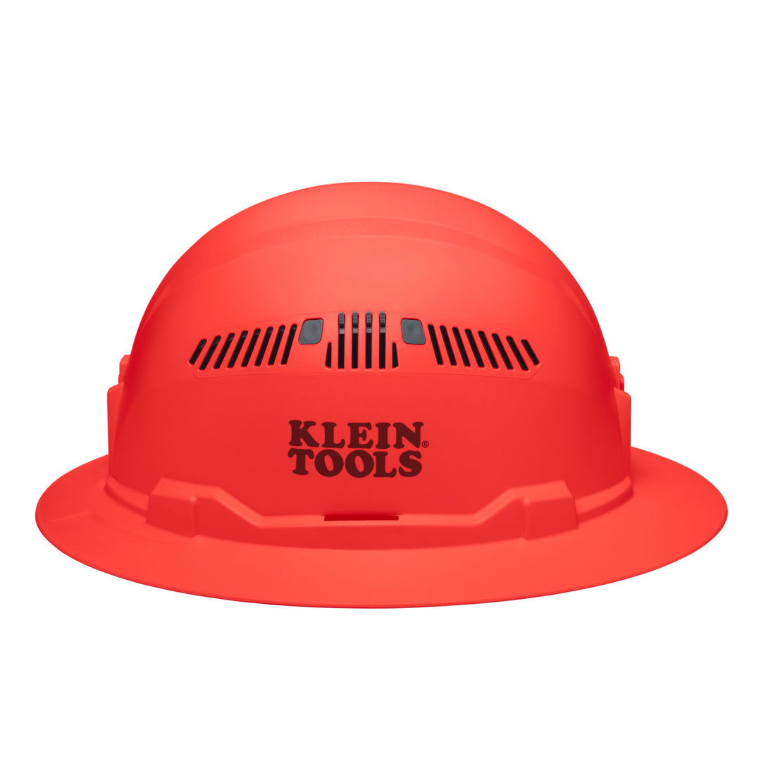 Klein Tools 60861BR Hard Hat, Vented, Full Brim Style, Orange
