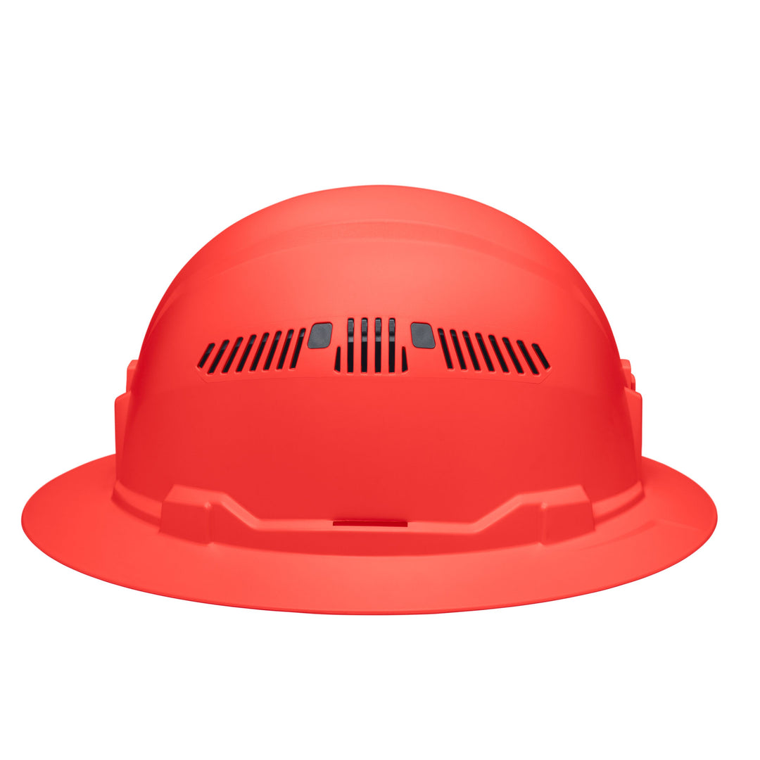 Klein Tools 60861BR Hard Hat, Vented, Full Brim Style, Orange