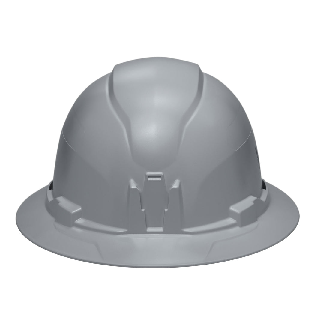 Klein Tools 60863BR Hard Hat, Non-Vented, Full Brim Style, Gray