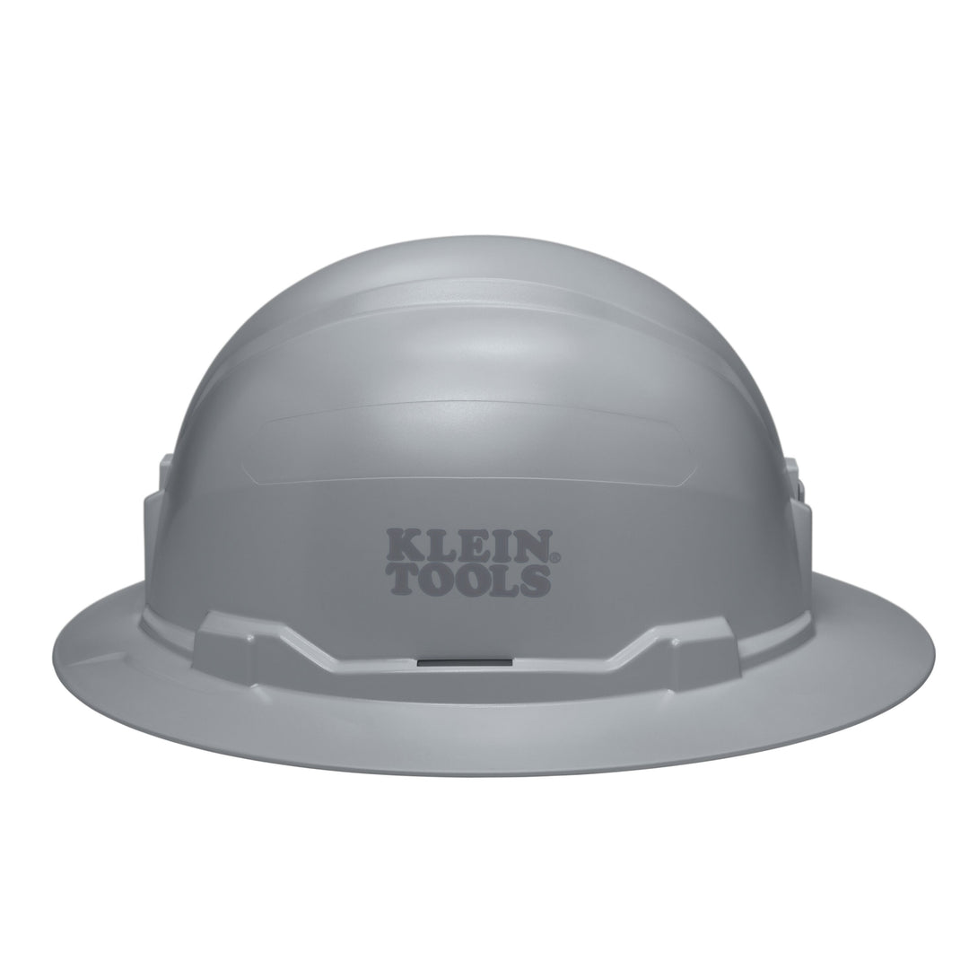 Klein Tools 60863BR Hard Hat, Non-Vented, Full Brim Style, Gray