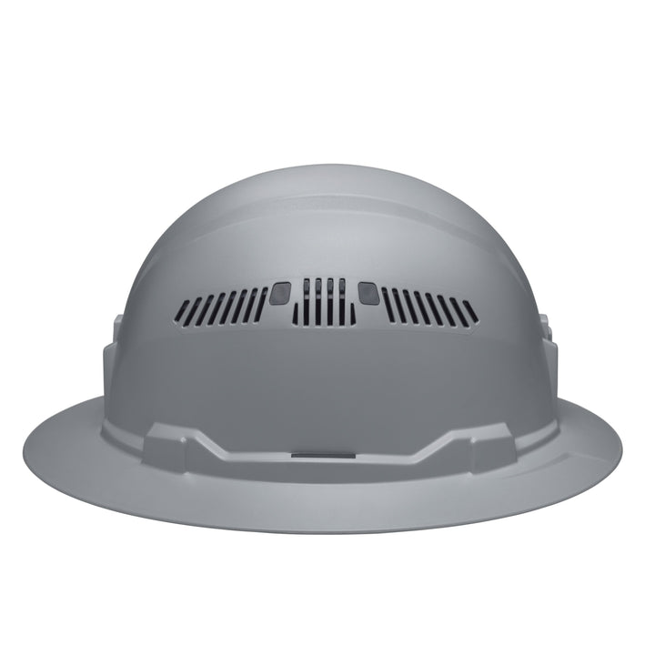 Klein Tools 60864BR Hard Hat, Vented, Full Brim Style, Gray
