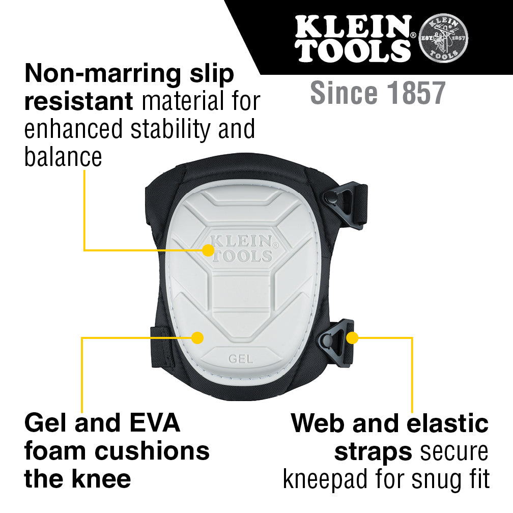 Klein Tools 60896 Non-Marring Semi-Round Stabilizer Knee Pad