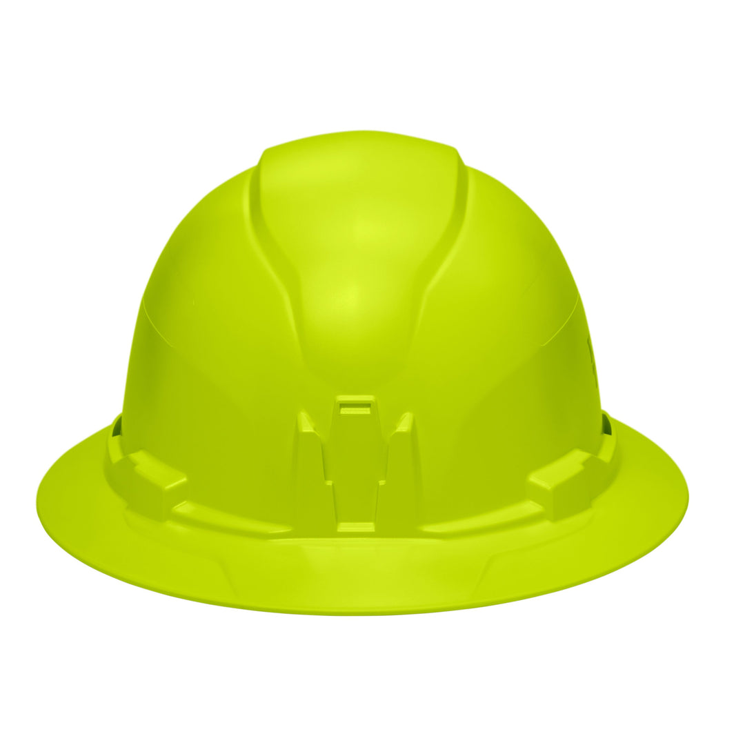 Klein Tools 60910 Hard Hat, Non-Vented, Full Brim Style, High Visibility Lime