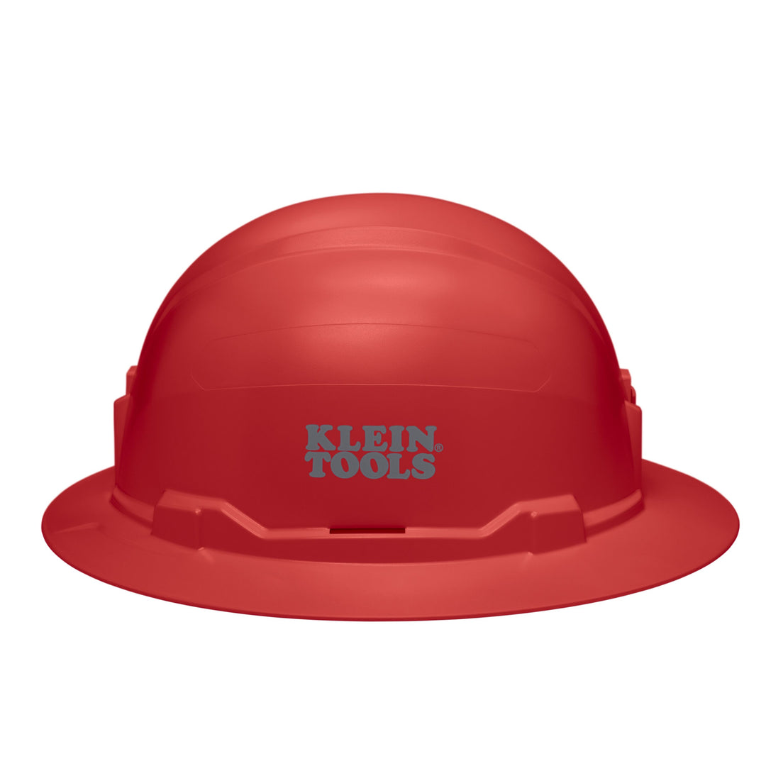 Klein Tools 60920 Hard Hat, Non-Vented, Full Brim Style, Red