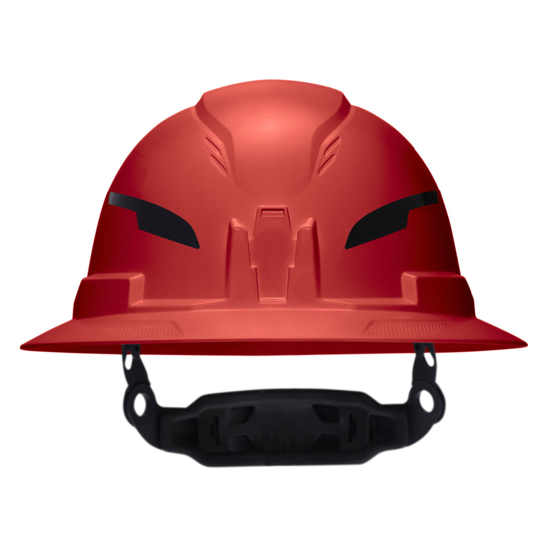 Klein Tools 60920T2 Class E Type-2 Hard Hat, Non-Vented Full Brim Style with Strap, Red