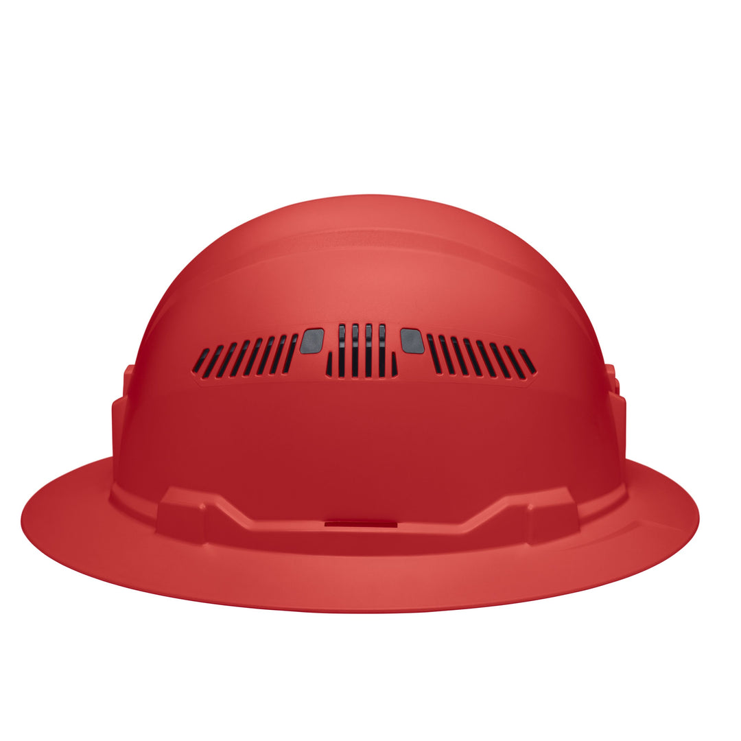 Klein Tools 60921 Hard Hat, Vented, Full Brim Style, Red