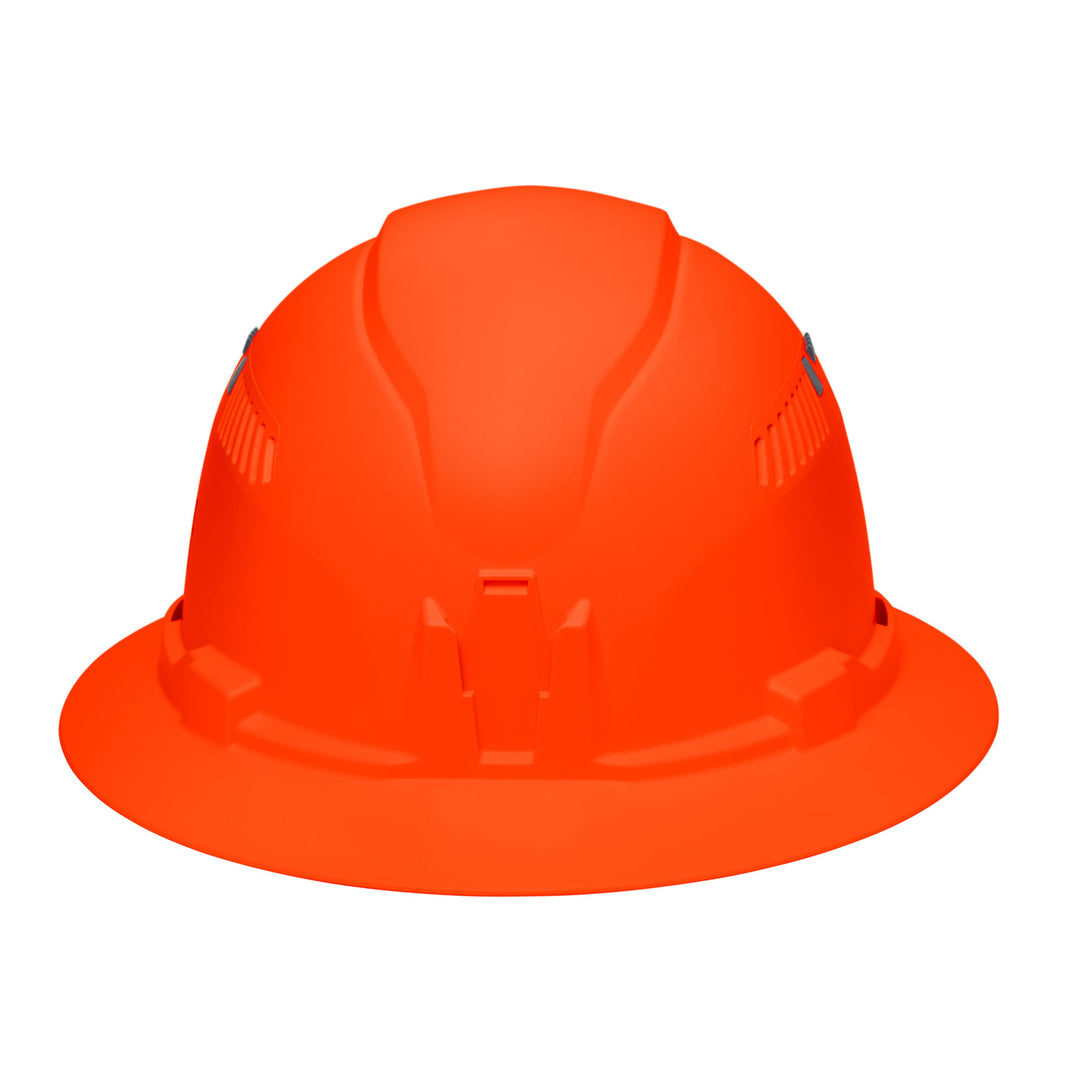 Klein Tools 60931 Hard Hat, Vented, Full Brim Style, High Visibility Orange
