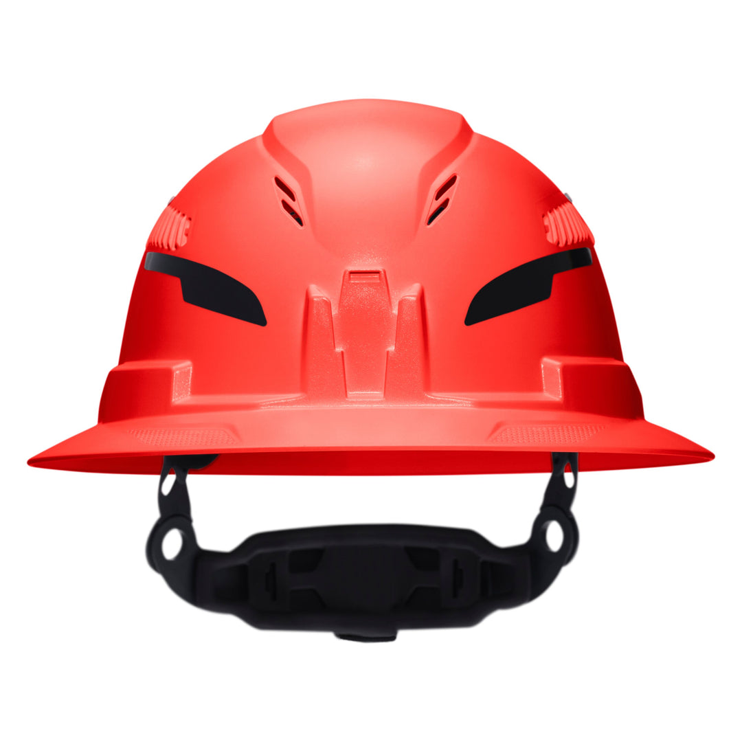 Klein Tools 60931T2 Class C Type-2 Hard Hat, Vented Full Brim with Strap, High Visibility Orange