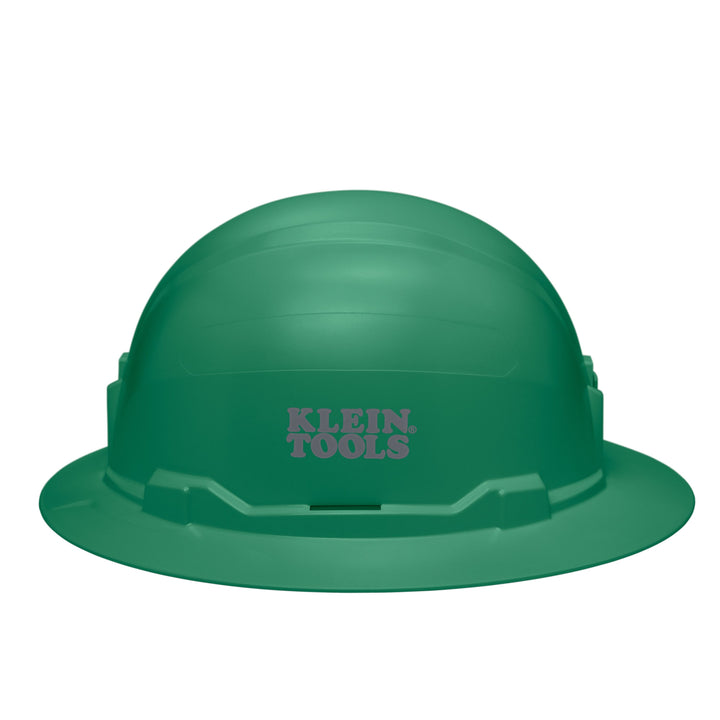 Klein Tools 60940 Hard Hat, Non-Vented, Full Brim Style, Green