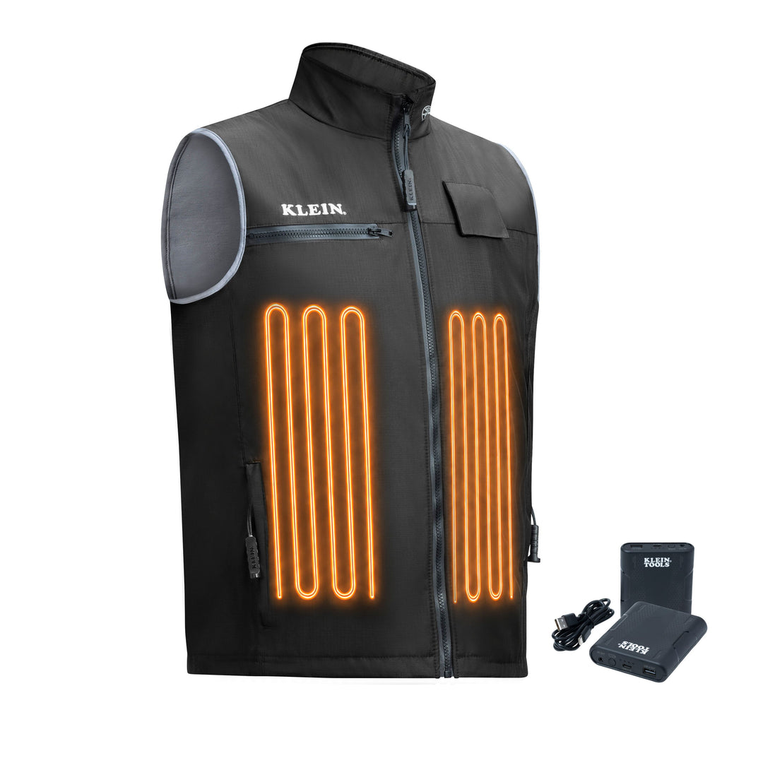 Klein Tools 60956FR Flame-Resistant Heated Base Layer Vest, 2X-Large