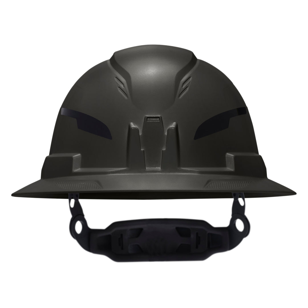 Klein Tools 60960T2 Class E Type-2 Hard Hat, Non-Vented Full Brim Style with Strap, Black