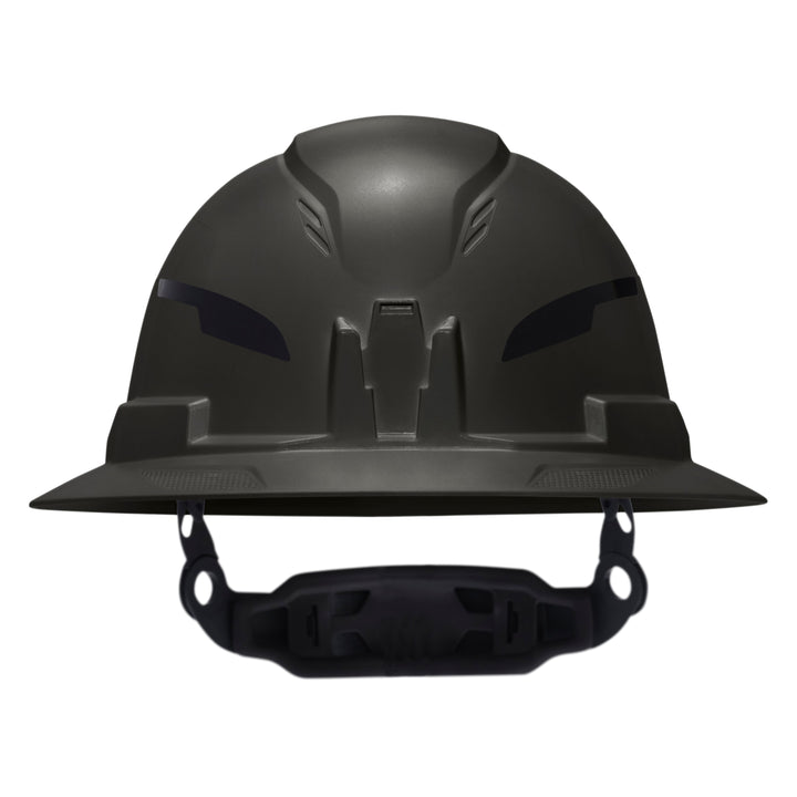 Klein Tools 60960T2 Class E Type-2 Hard Hat, Non-Vented Full Brim Style with Strap, Black