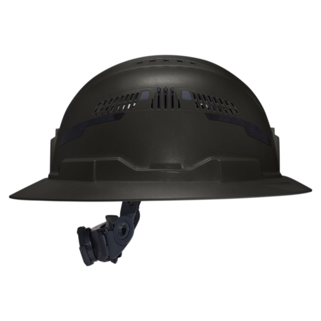 Klein Tools 60961T2 Class C Type-2 Hard Hat, Vented Full Brim with Strap, Black
