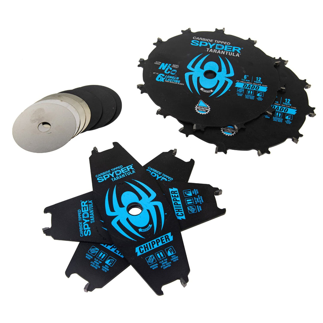 Spyder 13023 Ultra Fine 6-in 12 -Tooth Fine Finish Tungsten carbide-tipped steel Dado Miter/Table saw blade Individual