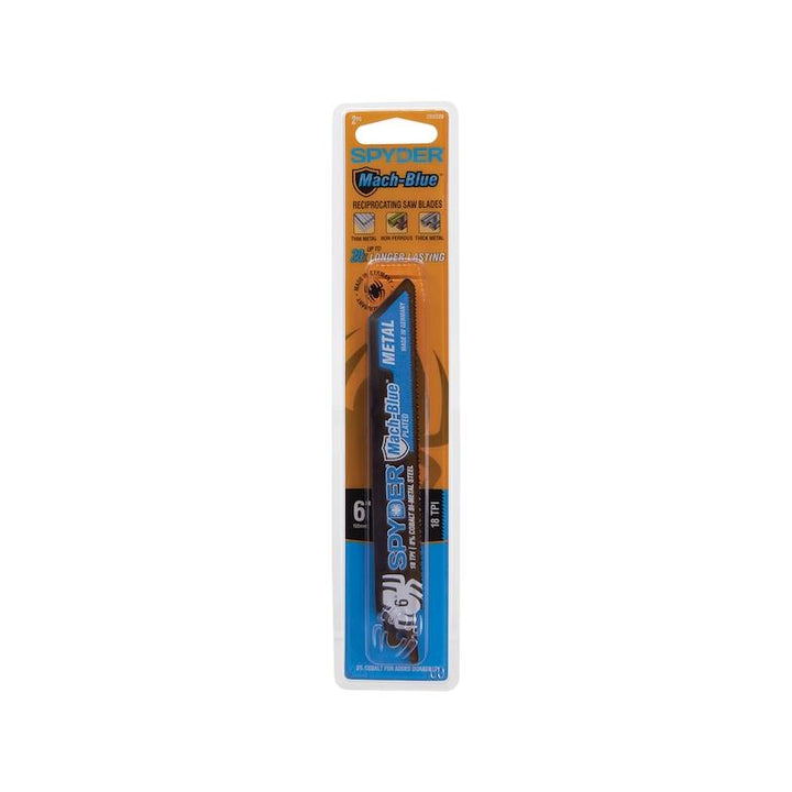 Spyder 200320 Mach-Blue 18TPI - 6 Inch 2 Pack