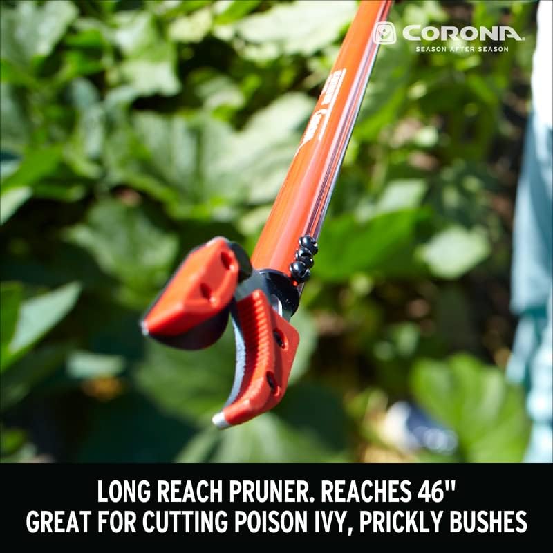Corona LR 3460 Cut 'n' HOLD Long Reach Bypass Pruner, 1/2 in. Cut Capacity