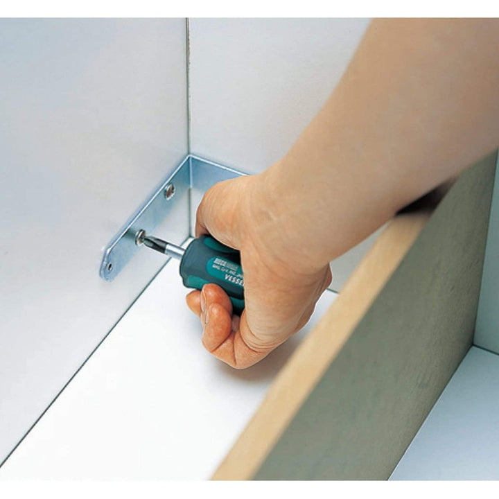 Vessel Tools 9308EVA MEGADORA Tang-Thru Screwdriver Set 8 pieces