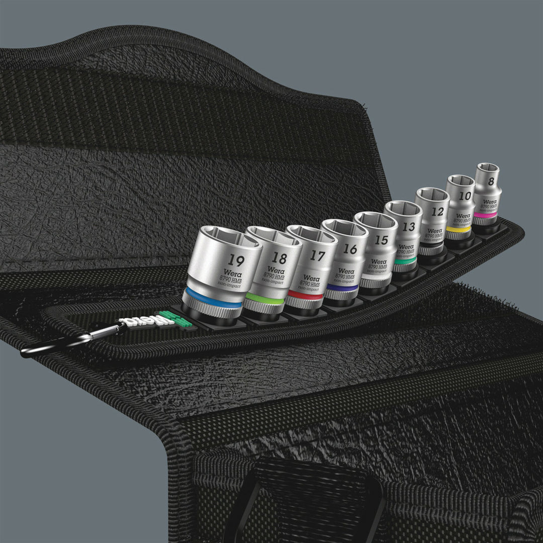 Wera Zyklop Socket & Ratchet Combo Set, 10 Pc.