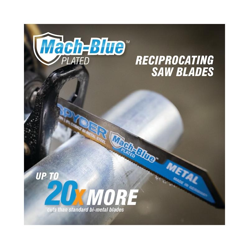 Spyder 200322 Mach-Blue 10/14TPI - 9 Inch 2-Pack