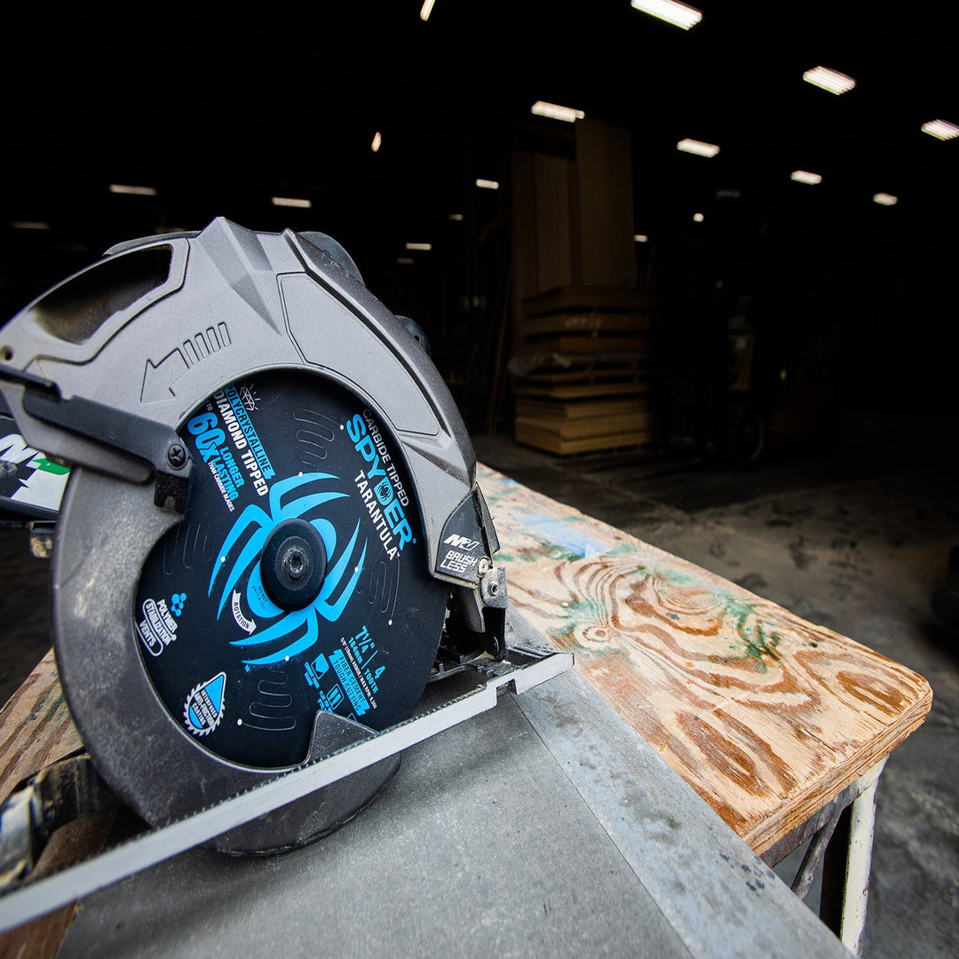 Spyder 13028 7-1/4-in 4 -Tooth Tungsten carbide-tipped steel Circular saw blade Individual