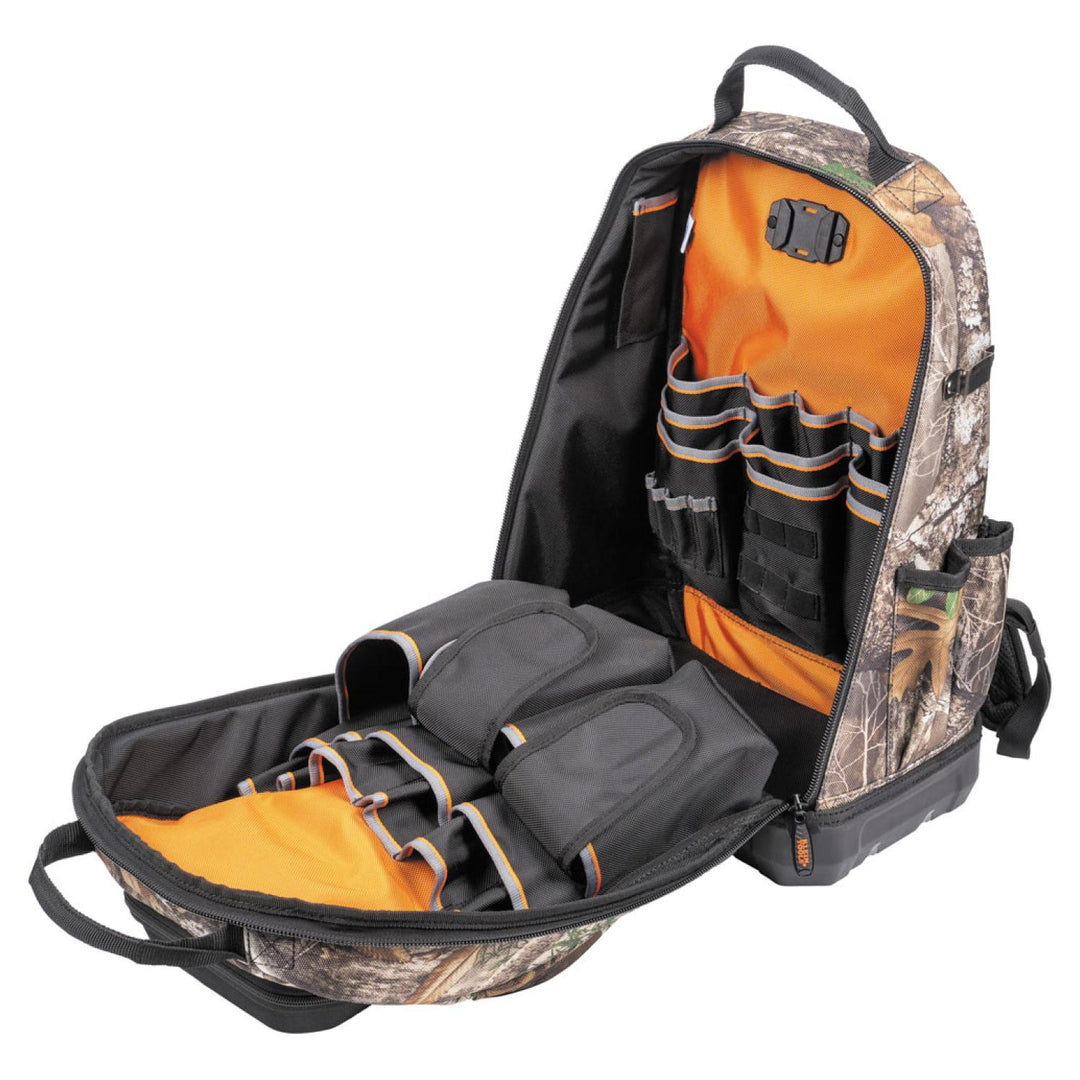 Klein Tools 62800BPCAMO Tradesman Pro XL Tool Bag Backpack, 40 Pockets, Camo