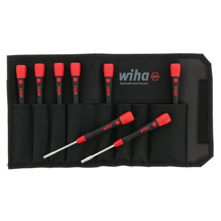 Wiha Tools 26593 8 Piece PicoFinish Precision Nut Driver Set - SAE