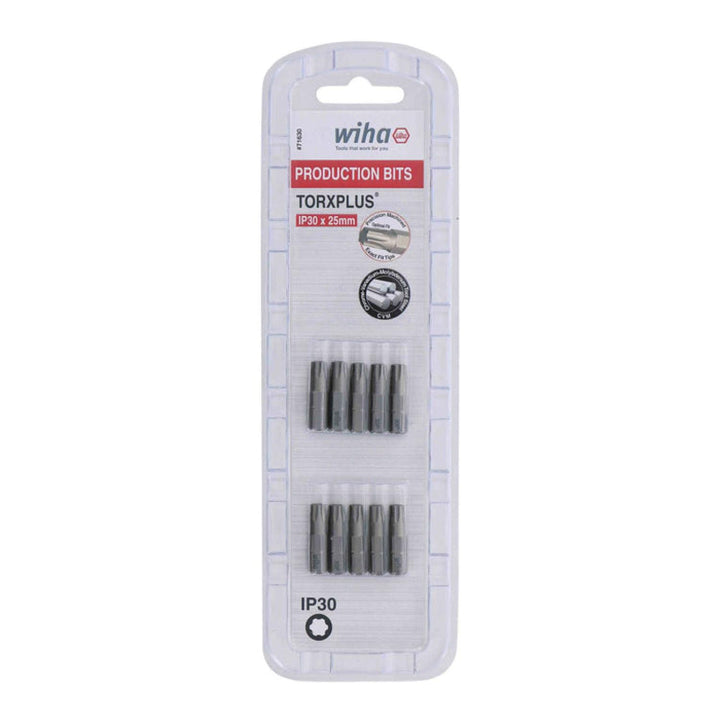 Wiha Tools 71630 IP30 x 25mm TORX® Plus Insert Bit, 10 Pack