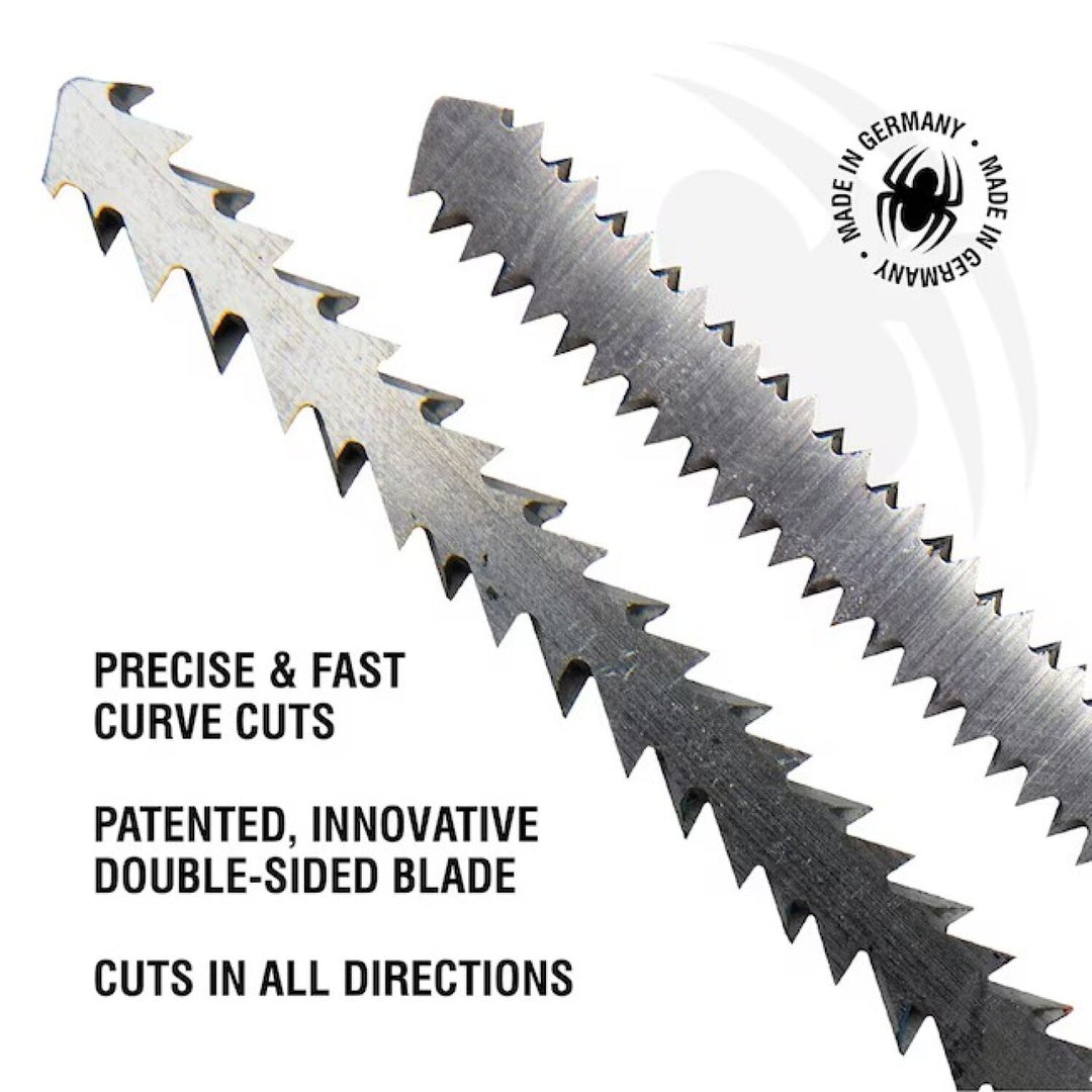 Spyder 300061 Spyder Set T-shank Chrome/Vanadium Jigsaw Blade Set ( 5 -Pack )