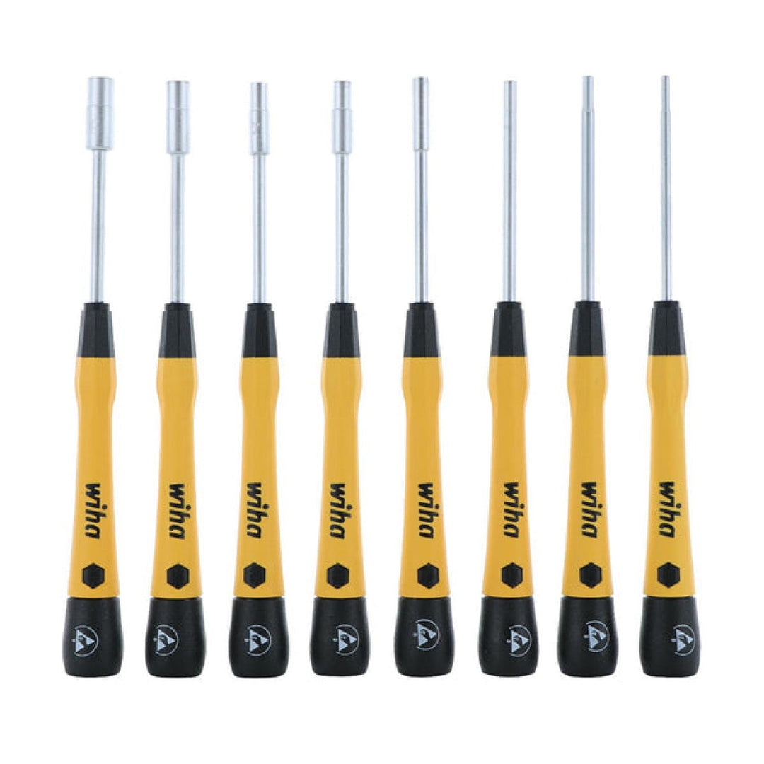 Wiha Tools 27789 PicoFinish ESD Precision Metric Nutdriver Set, 8 Pieces