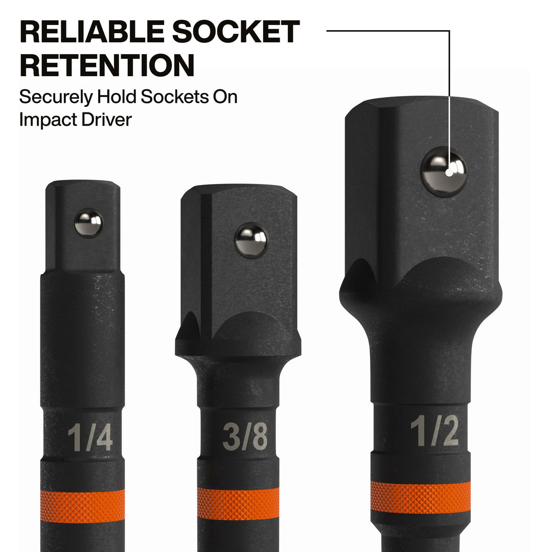 Klein Tools 65030A 3-Inch Impact Socket Adapter Set