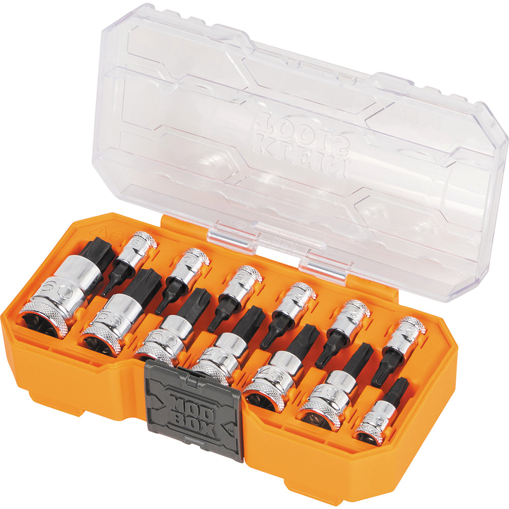 Klein Tools 65213TX Knurled TORX Bit Socket Set, 13 Pc.