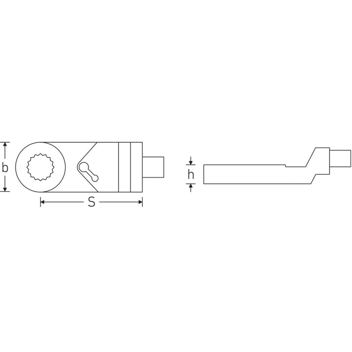 Stahlwille 58170122 Ring ratchet insert adapter
