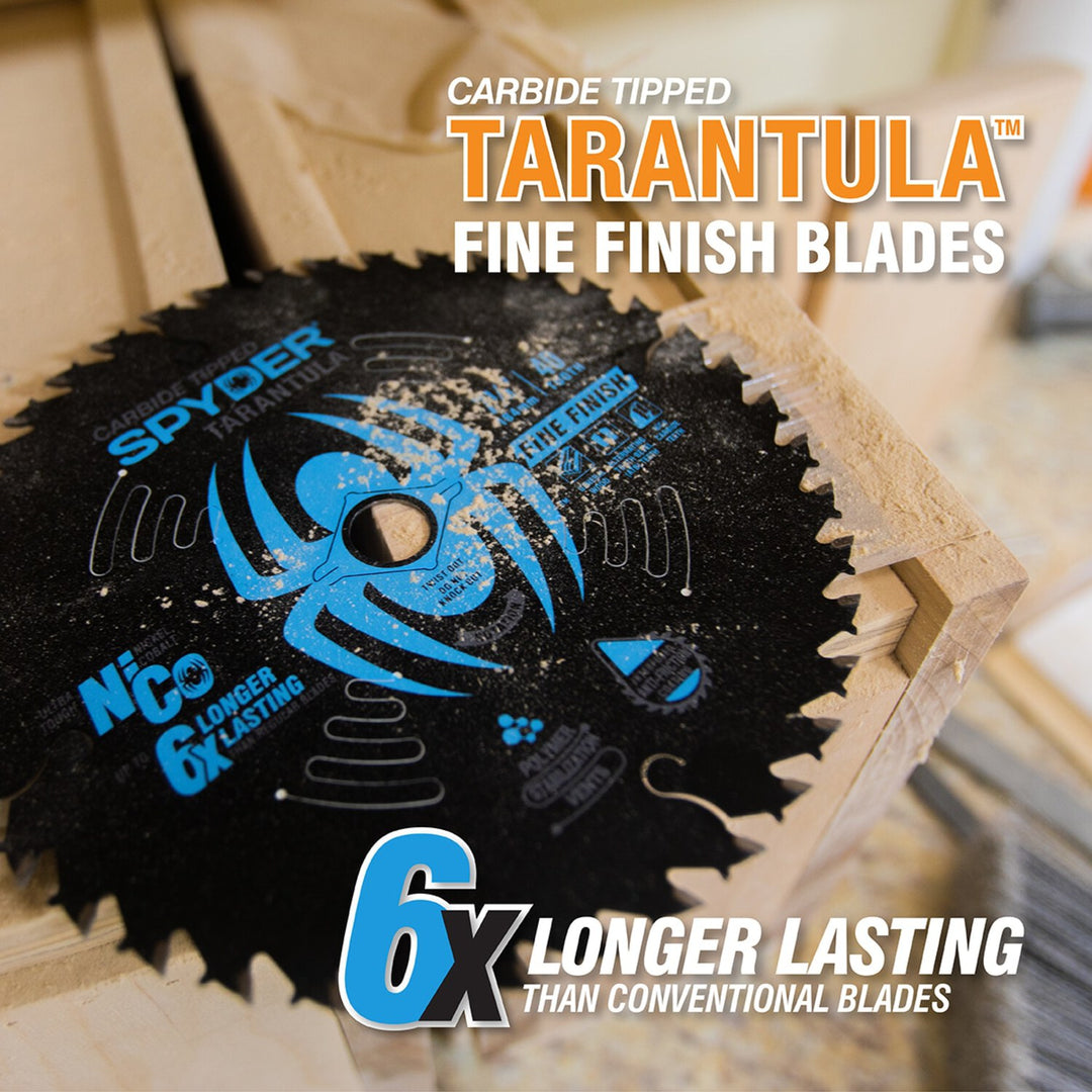 Spyder 13026 10-in 80 -Tooth Fine Finish Tungsten carbide-tipped steel Miter/Table saw blade Individual