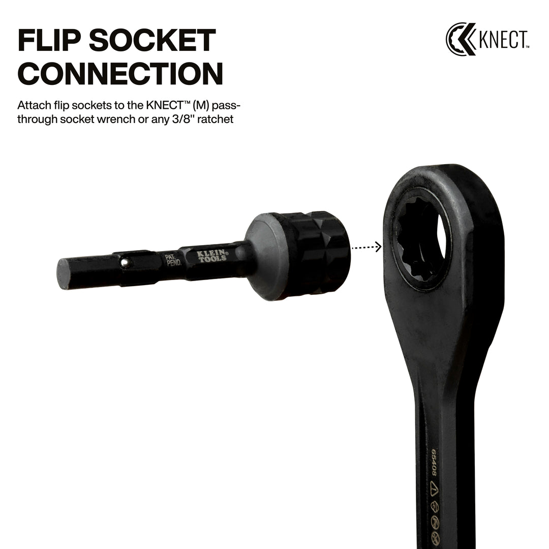 Klein Tools 65KADPM KNECT (M) Impact Socket Adapter Set