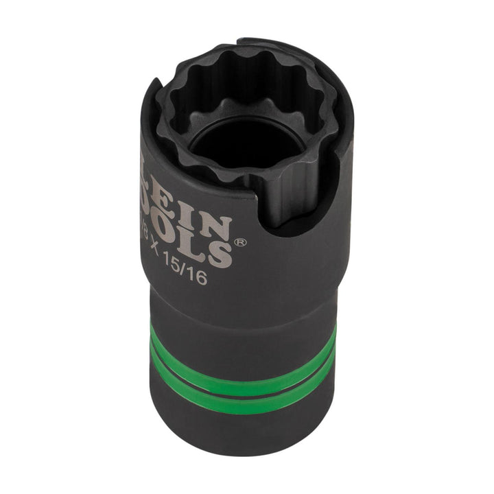 Klein Tools 66090 2-in-1 Slotted Impact Socket Set, 12-Point, 6 Pc.