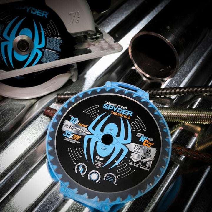 Spyder 13502 7-1/4-in 56 -Tooth Tungsten carbide-tipped steel Circular saw blade Individual