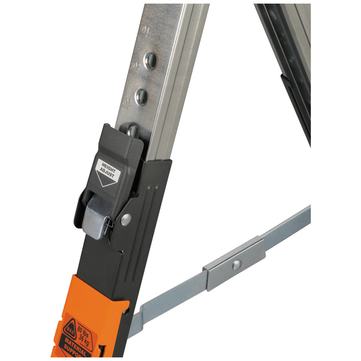 Klein Tools 66188 Adjustable-Leg Folding Saw Horse and Jobsite Table, 1-Pack