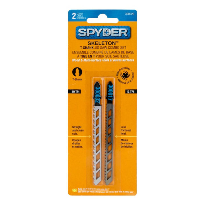 Spyder 300020 Skeleton 4-in Set T-shank High-carbon Steel Blade Set (2-Pack)
