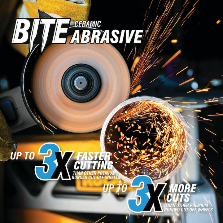 Spyder 21102 Bite Abrasive Bite 4-in Ceramic Cut-off wheel