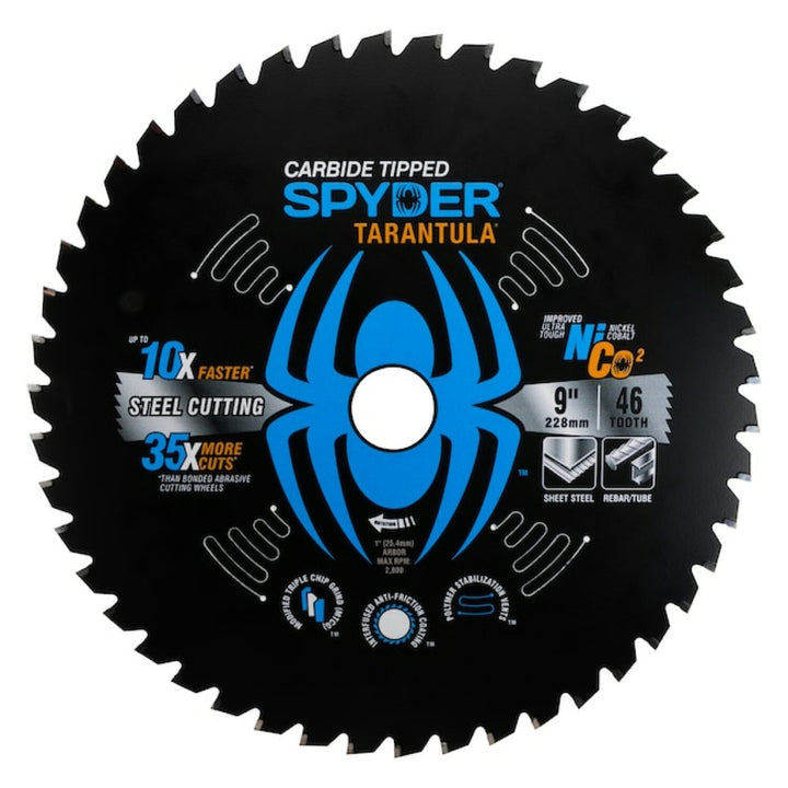 Spyder 13503 9-in 46 -Tooth Tungsten carbide-tipped steel Circular saw blade Individual
