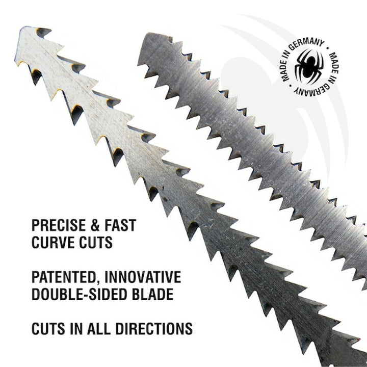 Spyder 300089 5-Piece T-Shank Multi-Material Cutting Jigsaw Blade Set