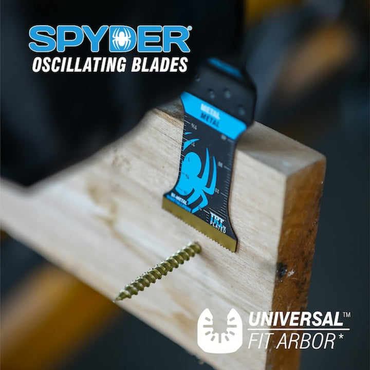 Spyder 70006 2.5-Inch x 2-Inch Bi-Metal Wood And Nail Cutting Oscillating Tool Blade