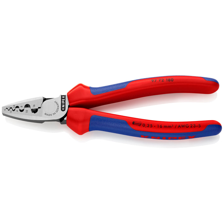 Knipex 97 72 180 7 1/4" Crimping Pliers for Wire Ferrules  - Old Version